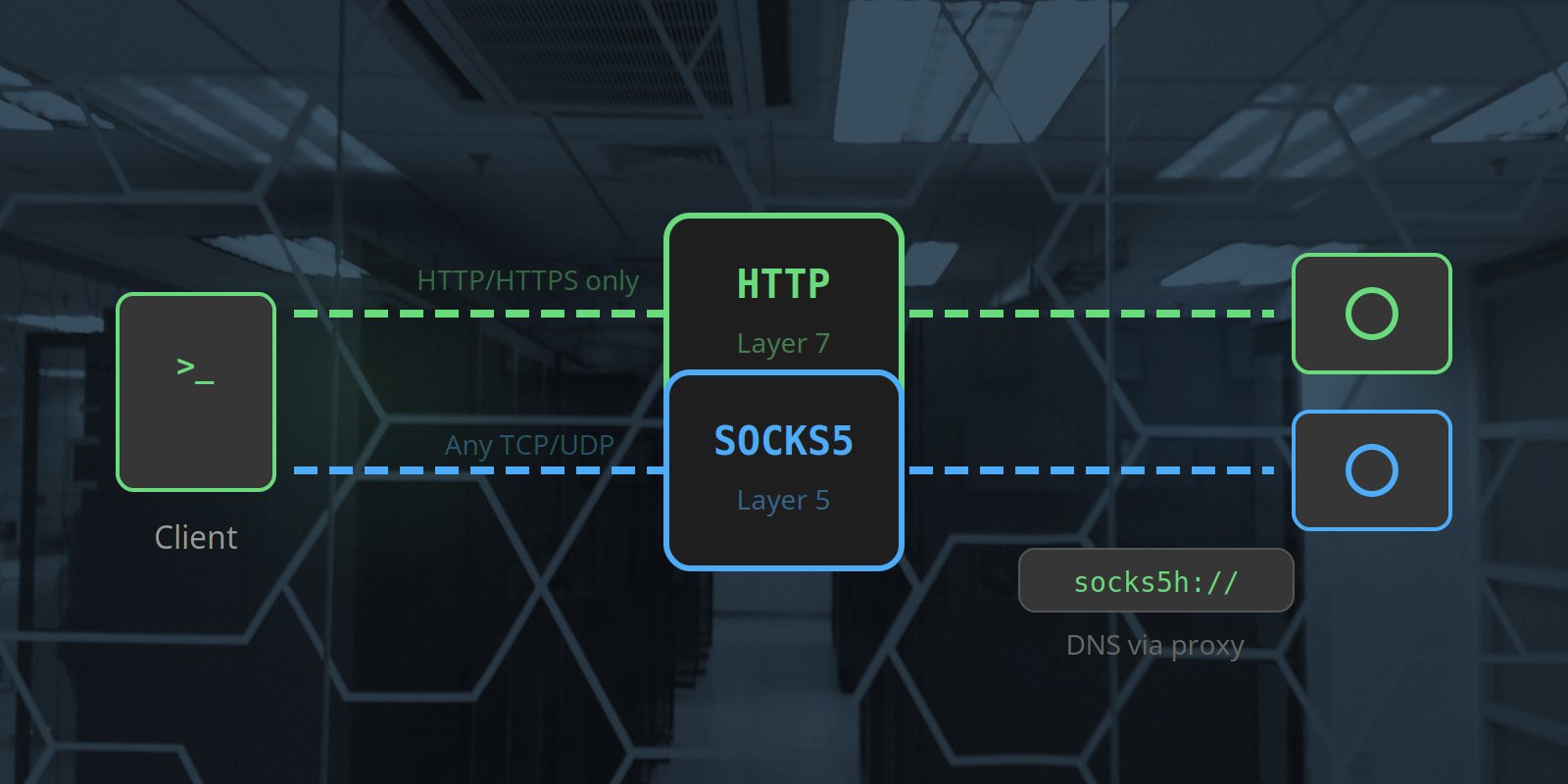 SOCKS5 vs HTTP proxy protocol comparison